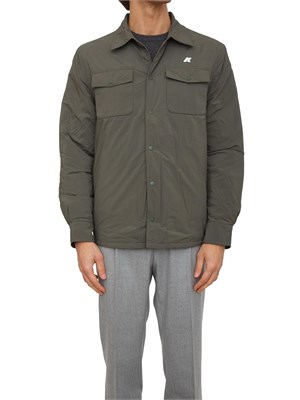 Gilet uomo K-Way modello Valty in nylon verde in UOMO