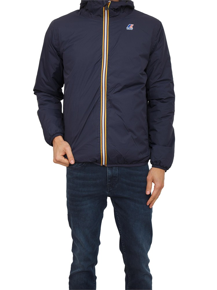 Giubbino unisex Claude K-Way in tessuto blu