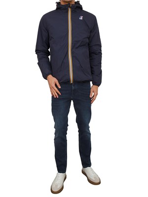 Giubbino unisex Claude K-Way in tessuto blu in UOMO