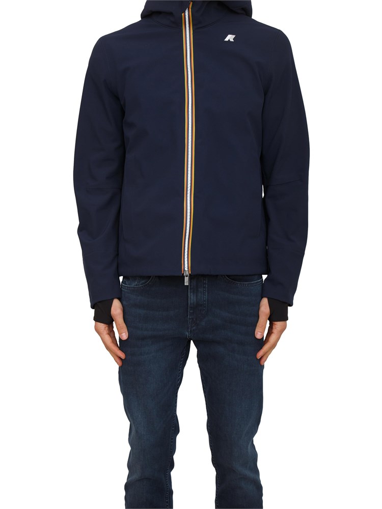 Giubbino uomo Jacko K-Way in tessuto tecnico blu