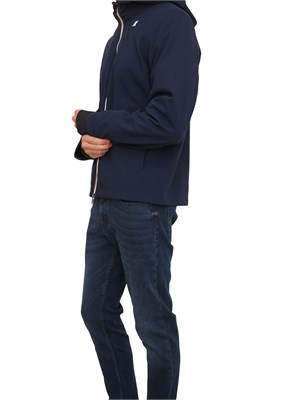 Giubbino uomo Jacko K-Way in tessuto tecnico blu in UOMO