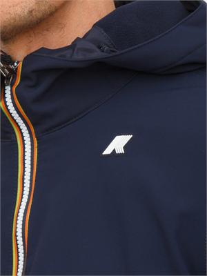 Giubbino uomo Jacko K-Way in tessuto tecnico blu in UOMO