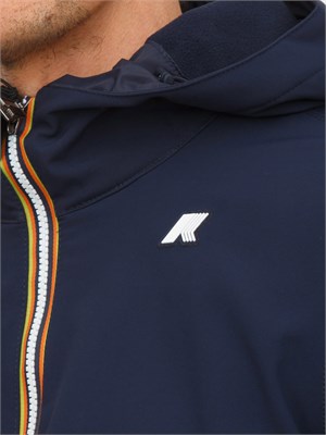 Giubbino uomo Jacko K-Way in tessuto tecnico blu in UOMO