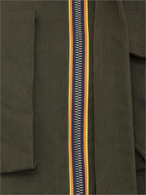 Giubbino Guillermo K-Way in misto cotone verde in UOMO