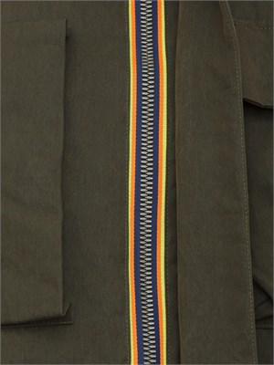 Giubbino Guillermo K-Way in misto cotone verde in UOMO