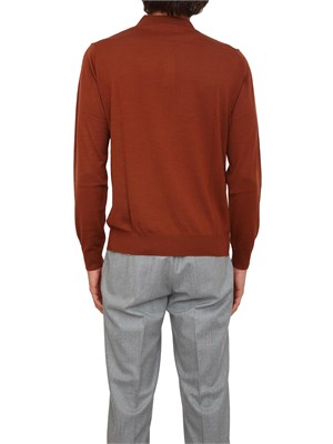 Polo uomo CC Corneliani in lana rosso mattone in UOMO
