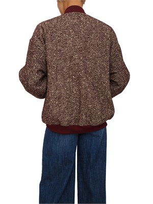 Giubbotto Eliano di Kocca in misto lana bordeaux in DONNA