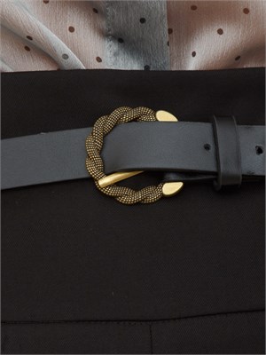 Pantaloni Fidele Kocca in viscosa nera in DONNA