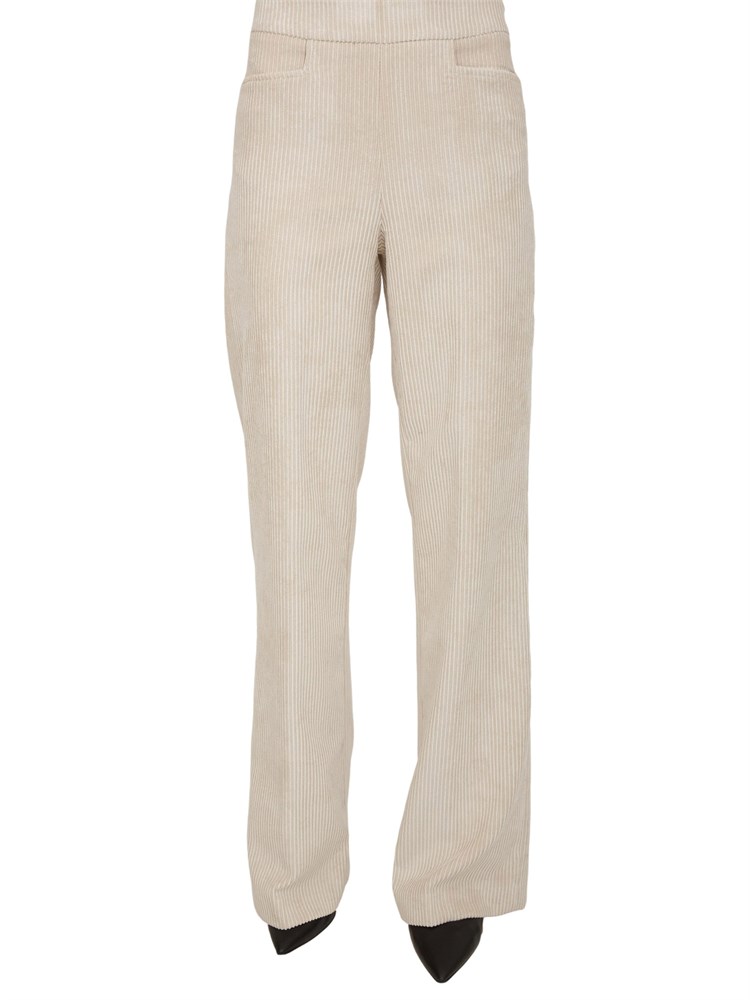 Pantaloni Ansyell di Kocca a coste effetto velluto panna
