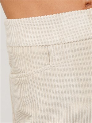 Pantaloni Ansyell di Kocca a coste effetto velluto panna in DONNA