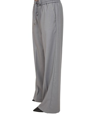 Pantaloni Francisco Kocca in misto viscosa grigia in DONNA