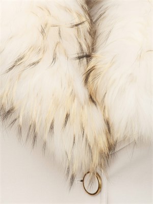 Cappotto Jolukafur Kocca in misto viscosa beige in DONNA
