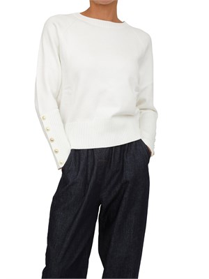 Maglia Arwan Kocca in misto viscosa bianca in DONNA