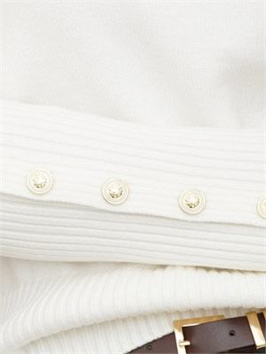 Maglia Arwan Kocca in misto viscosa bianca in DONNA