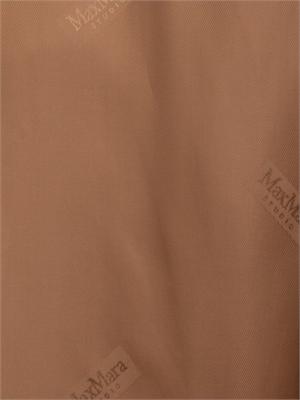 Cappotto midi Scire Max Mara in beaver di pura lana vergine cammello in DONNA