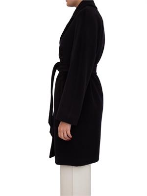 Cappotto midi Scire Max Mara in beaver di pura lana vergine blu in DONNA