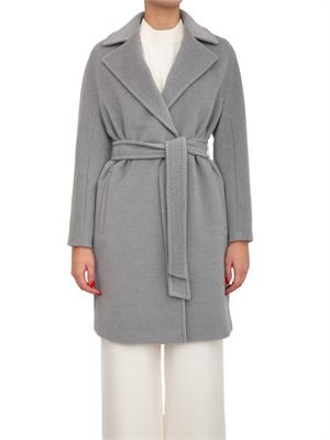 Cappotto midi Scire Max Mara in beaver di pura lana vergine grigio in DONNA
