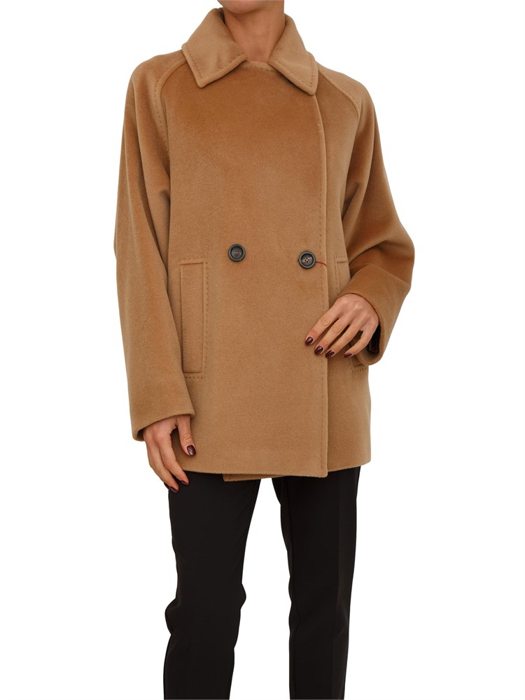 Giaccone Ariano Max Mara caban doppiopetto cammello