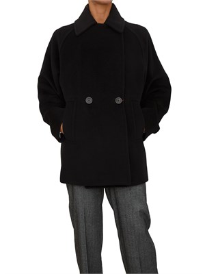 Giaccone Ariano Max Mara caban doppiopetto nero in DONNA
