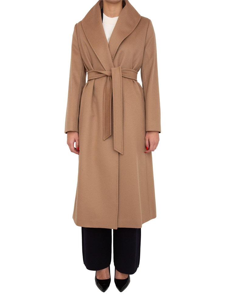 Cappotto Loriana Max Mara in drap di pura lana vergine cammello