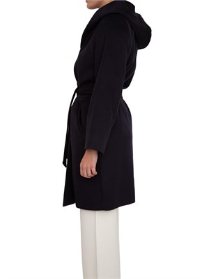 Cappotto midi Newmang Max Mara in pura lana blu in DONNA