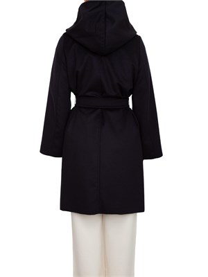 Cappotto midi Newmang Max Mara in pura lana blu in DONNA