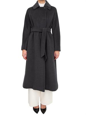 Cappotto Tenzone Max Mara in beaver di pura lana grigio in DONNA