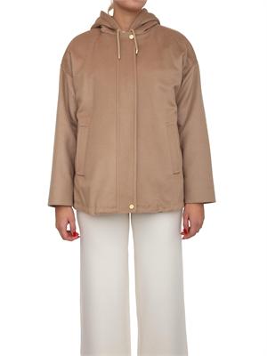 Giaccone  Derris Max Mara in lana cammello e piumino interno leggero e rimovibile in DONNA