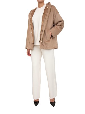 Giaccone  Derris Max Mara in lana cammello e piumino interno leggero e rimovibile in DONNA