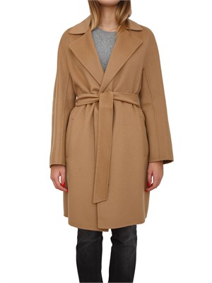 Cappotto Ajaccio Max Mara in lana, seta e cashmere cammello in DONNA