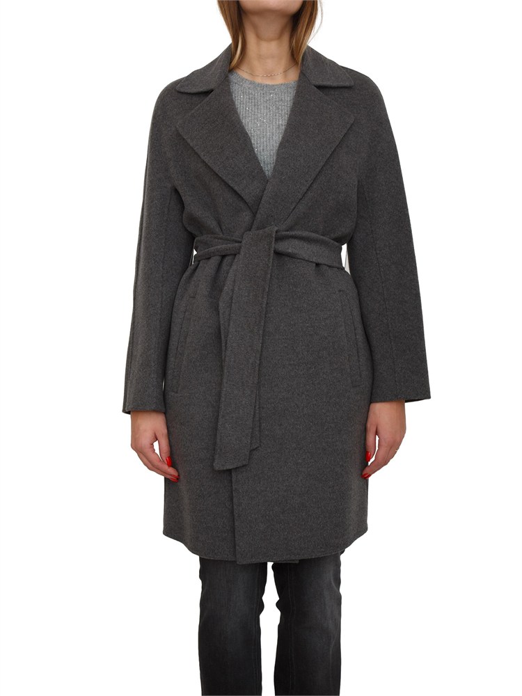 Cappotto Ajaccio Max Mara in lana, seta e cashmere grigio