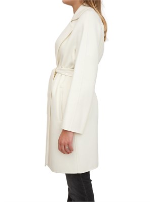 Cappotto Ajaccio Max Mara in lana, seta e cashmere bianco in DONNA