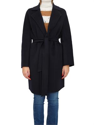 Cappotto Ajaccio Max Mara in lana, seta e cashmere blu in DONNA