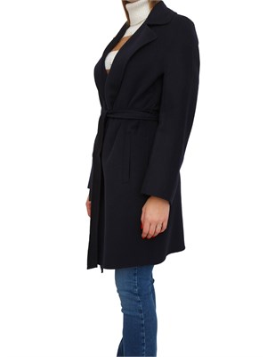 Cappotto Ajaccio Max Mara in lana, seta e cashmere blu in DONNA
