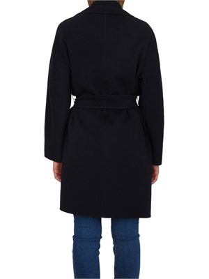 Cappotto Ajaccio Max Mara in lana, seta e cashmere blu in DONNA