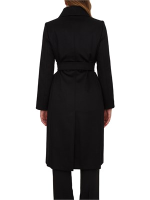 Cappotto Bcollag Max Mara in pura lana nera in DONNA