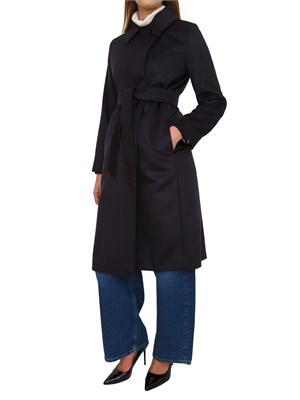 Cappotto Bcollag Max Mara in pura lana blu in DONNA