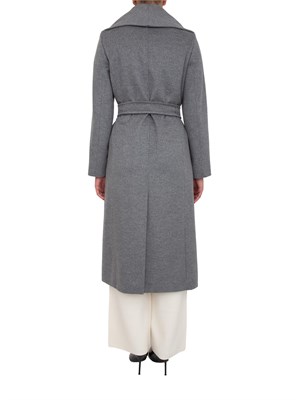 Cappotto Loriana Max Mara in drap di pura lana vergine grigio melange in DONNA
