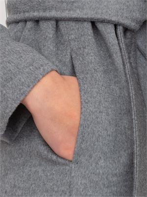 Cappotto Loriana Max Mara in drap di pura lana vergine grigio melange in DONNA