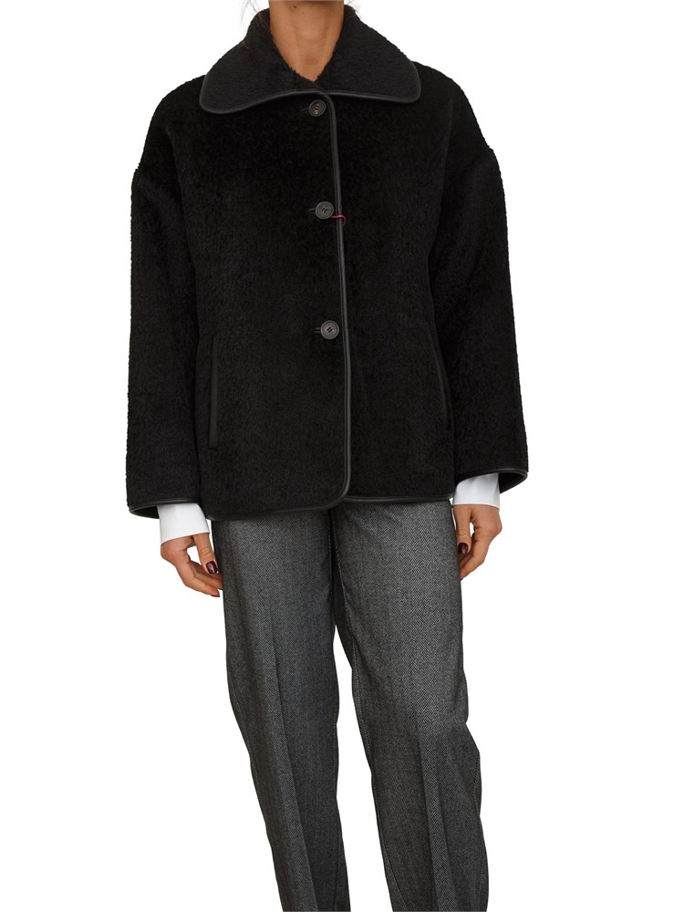 Giaccone Vadet Max Mara in alpaca nera