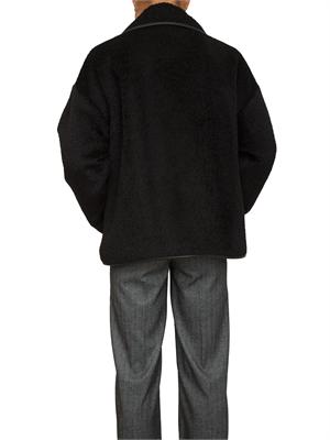 Giaccone Vadet Max Mara in alpaca nera in DONNA