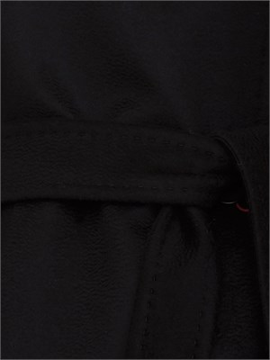 Cappotto doppiopetto Pausa di Max Mara in lana nera in DONNA