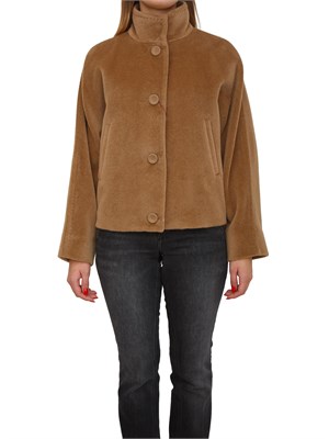 Cappotto Caladio di Max Mara in lana e alpaca cammello in DONNA