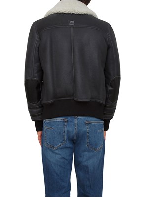 Montone uomo Alexa Fairchild in vera pelle shearling nera in UOMO