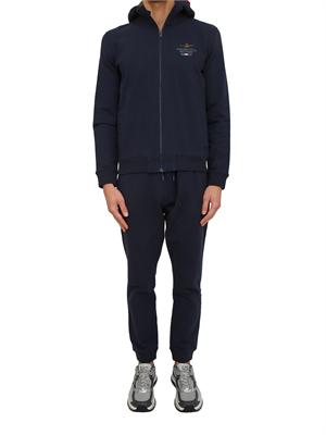 Tuta uomo Aeronautica Militare in cotone blu (felpa+pantalone) in UOMO