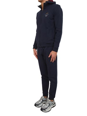 Tuta uomo Aeronautica Militare in cotone blu (felpa+pantalone) in UOMO