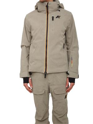 Giacca da sci Lamet K-Way uomo in velluto beige a coste in UOMO