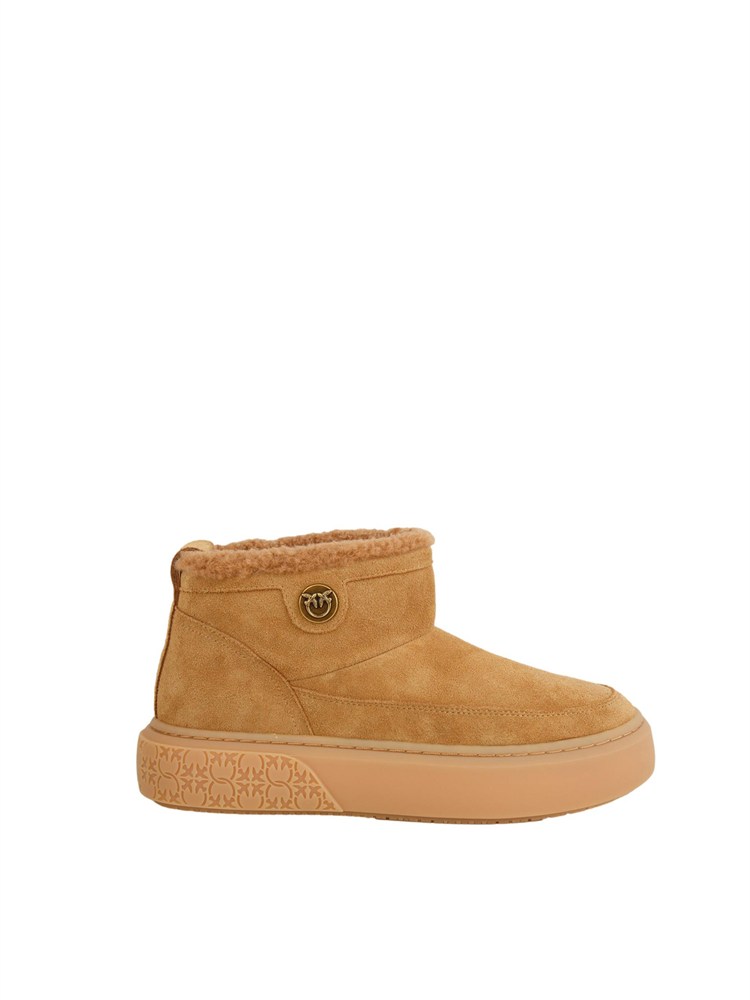 Stivali Yoko 22 Pinko in pelle scamosciata cammello