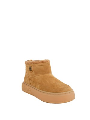 Stivali Yoko 22 Pinko in pelle scamosciata cammello in DONNA