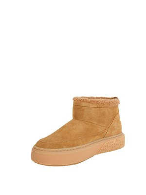 Stivali Yoko 22 Pinko in pelle scamosciata cammello in DONNA